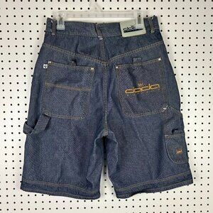 Dada Supreme Baggy Jean Shorts Size 30 JNCO Style Crown Jorts Wide Leg Skate Y2K
